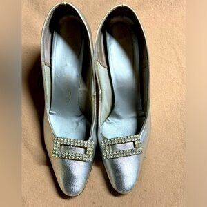 Vintage silver heels